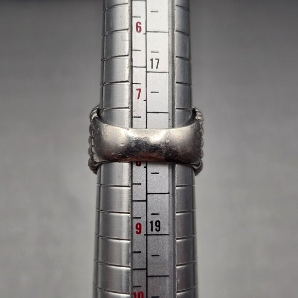 Judith Ripka Sterling Silver & Blue Topaz Multi-Row Cocktail Ring Size 8 - Picture 16 of 16